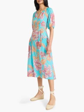 The Good Journey Split Neck Midi Dress size L